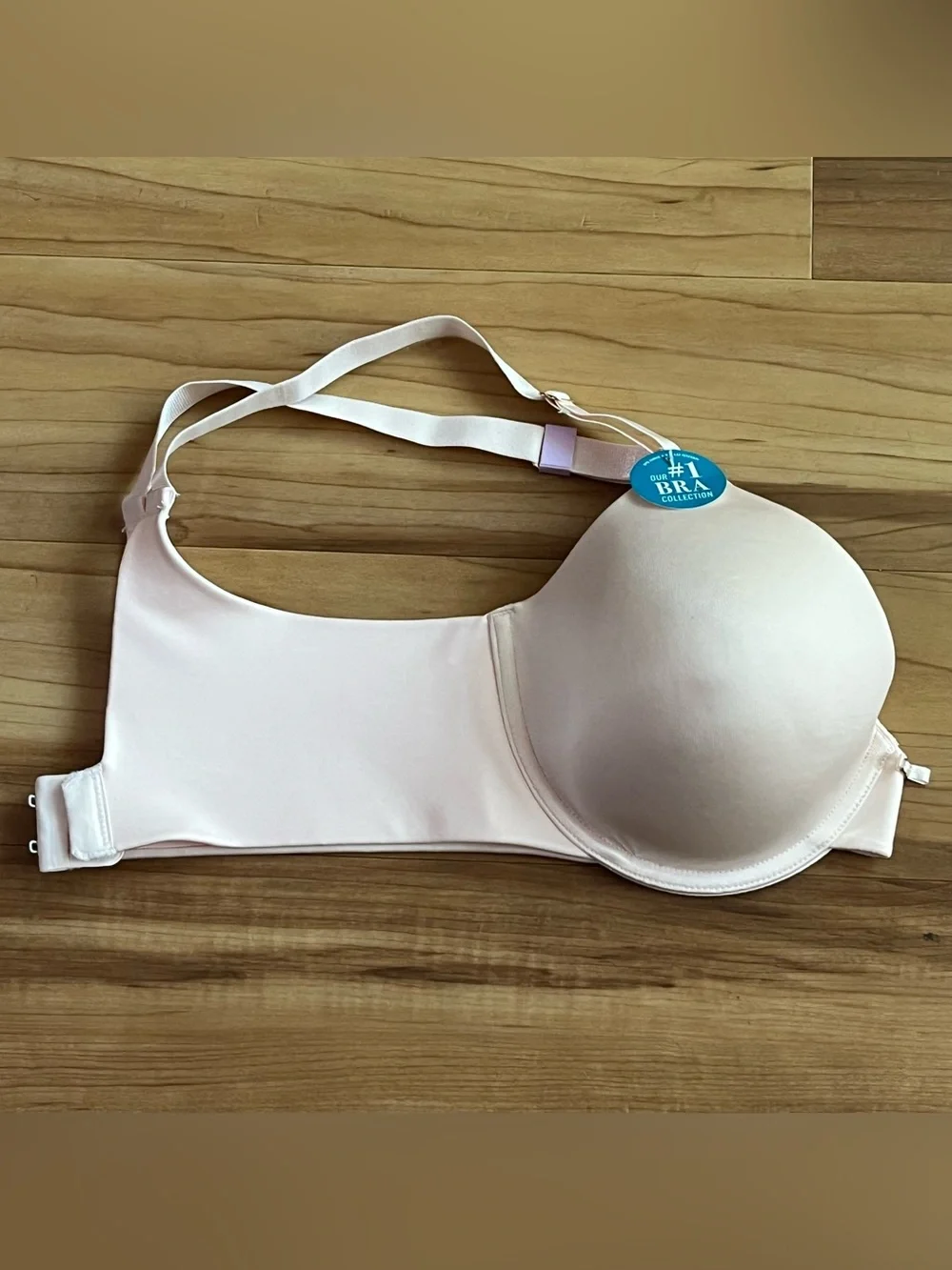 Vanity Fair Beauty Back Bra 36D Light Pink Seamless Underwire T-Shirt Bra NWT
